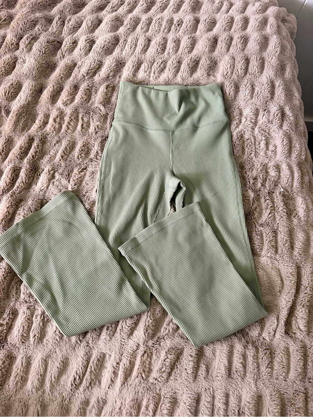 Athleta Ribbed Flare Leggings